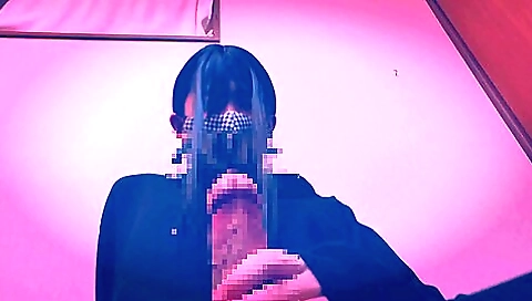 Japanese girl with a perfect face loves to masturbate