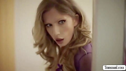 Blonde girl is getting drilled in her big-ass anal hole