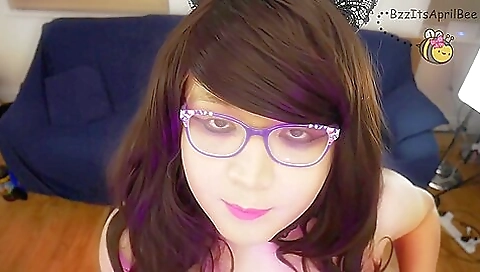 Brunette with small tits and stockings naked while doing it