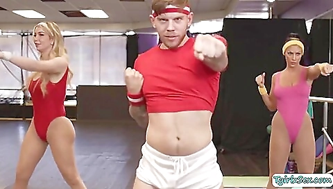 Stunning blonde teacher with a tattooed pussy on screen