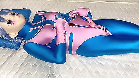 Busty 18+ cosplayer with an enormous dildo cumshot on her face