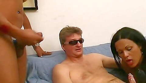 Sexy vintage brunette with a hairy ass fucks in a retro movie