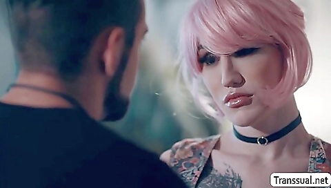 Tattooed redhead takes her stepbrother in her anal