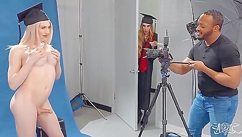 Amateur milf with a small tits gets fucked in her anal hole