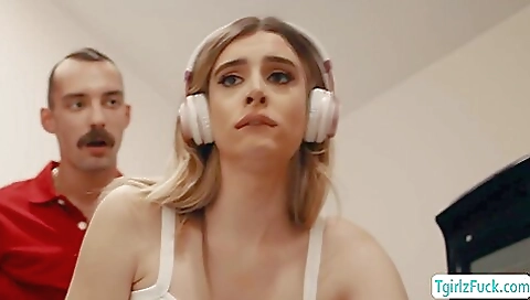 Horny blonde is going to give you a nice anal fuck