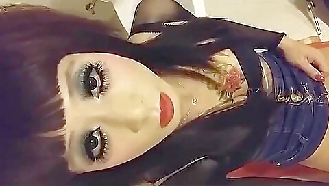 Busty brunette gets fucked on the bench in the bedroom